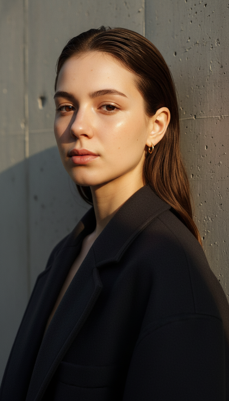 Золотая тень (Портретное фото)